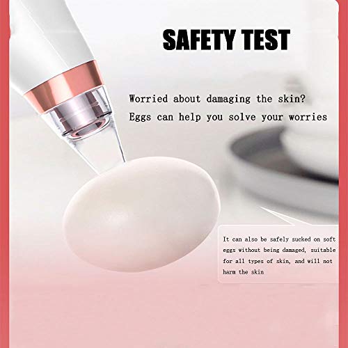 WANGT Aspiradora de la espinilla, removedor de la espinilla Aspirador Remove artefacto de la espinilla tecnología de adsorción de vacío Pore Tres Modos de Carga, Seis Cabezales de succión USB,Blanco
