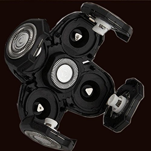 WANGXN Maquinilla de Afeitar eléctrica Peluquero Cabeza afeitadora de Pelo, Black, 86 * 60mm