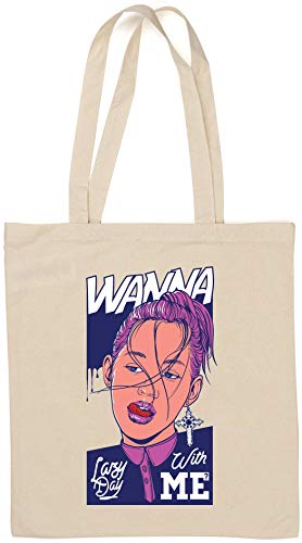 Wanna Lazy Day with Me Kinky Bolsa de algodón Natural