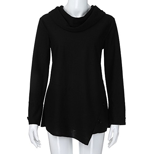 WARMWORD Mujer Moda Talla Extra Manga Larga AsiméTrico Dobladillo Cuello Vuelto Blusa Suelto Tops SeñOras Camisas De OtoñO E Invierno Pullover Damas Camisas Ropa Mujer