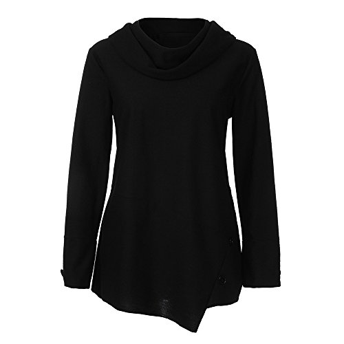 WARMWORD Mujer Moda Talla Extra Manga Larga AsiméTrico Dobladillo Cuello Vuelto Blusa Suelto Tops SeñOras Camisas De OtoñO E Invierno Pullover Damas Camisas Ropa Mujer