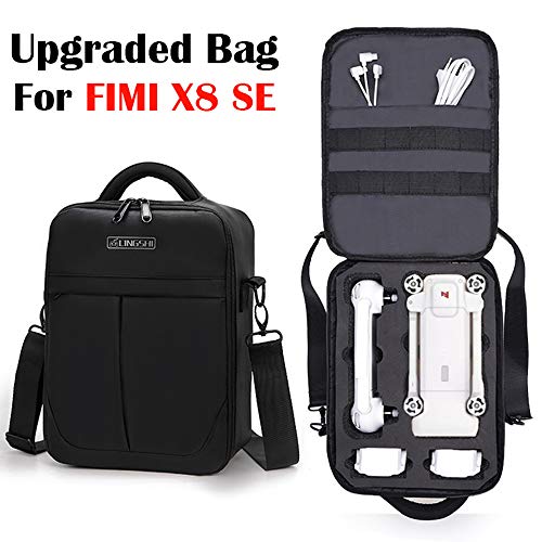 WARMWORD Paquete de Aviones no tripulados Bolso de Hombro Bolsa de Almacenamiento Integral Bandolera Impermeable Conjunto Completo Kit de Accesorios para xiao mi FIMI X8 SE
