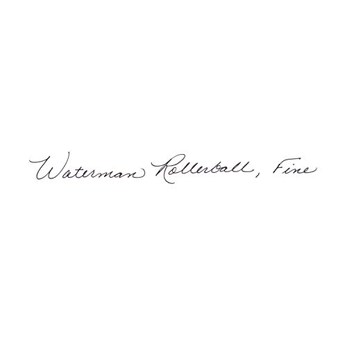Waterman - Recambio para bolígrafos roller, punta fina con tinta negra, paquete de 1