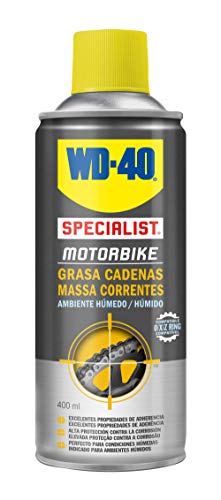 WD-40 34553 Total de Moto en Ambiente Húmedo Specialist Motorbike Spray, 400mL, Caja de 3