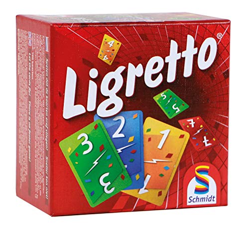 WDK Partner Starter Ligretto - Juego de Mesa, Color Rojo - Ligretto Rojo. Cartas