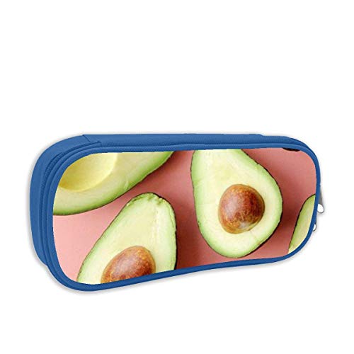 We Love Avocados Pencil Case Big Capacity Pencil Bag Makeup Pen Pouch Durable Stationery with Double Zipper Pen Holder for Office