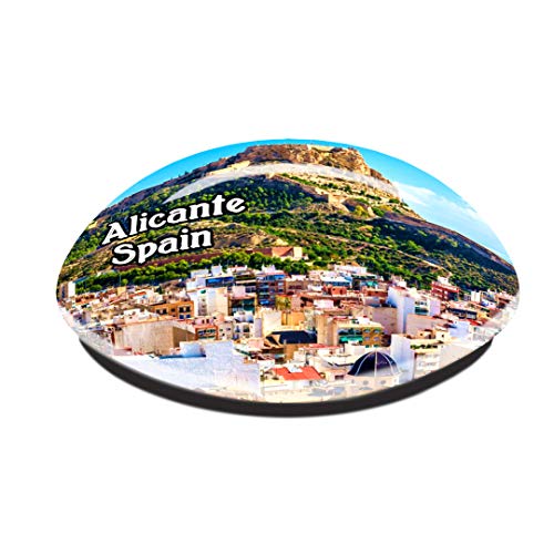 Weekino Catedral de Santa Bárbara, Alicante, España, Imán de Nevera, Cristal de Cristal, Turista, Ciudad, Viaje, Recuerdo, Colección, Regalo, Fuerte, Refrigerador, Etiqueta