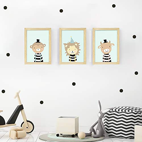 Weiao Marcos de Fotos Marco para Foto Marco de Madera Photo Frame Conjunto de 3 Vintage Marcos de Madera Decoración Hogar 23 x 33 cm (Rovere)