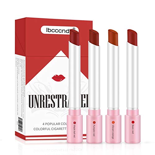 weixinbuy Women Soft Matte Velvet Lipstick Set Easy To Color Makeup Lipstick Cigarette Case Lipstick, Great Choice.