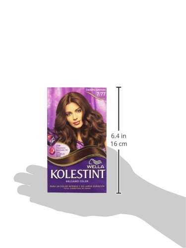Wella Kolestint Tinte De Cabello Kit, Tono 777 Castaño Luminoso 210 g