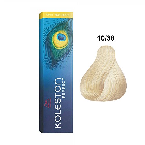 Wella Koleston Perfect 10/38 coloración del cabello 60 ml - Coloración del cabello (10/38, Rich Naturals, Mujeres, 1 pieza(s), 60 ml)