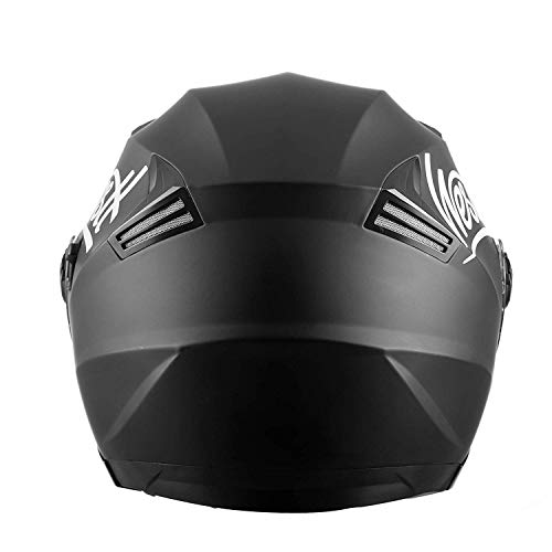 Westt Jet Casco de Moto Abierto Negro Mate con Doble Visera - Motocicleta Scooter - Certificado ECE
