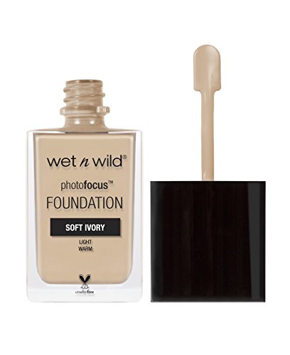 Wet N Wild Photofocus Foundation Soft Ivory, Marfil suave, 1 pieza, 30 ml
