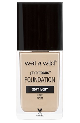 Wet N Wild Photofocus Foundation Soft Ivory, Marfil suave, 1 pieza, 30 ml