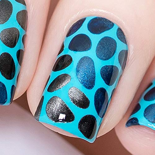 Whats Up Nails - Stones Vinyl Stencils for Nail Art Design (1 Sheet, 12 Stencils)