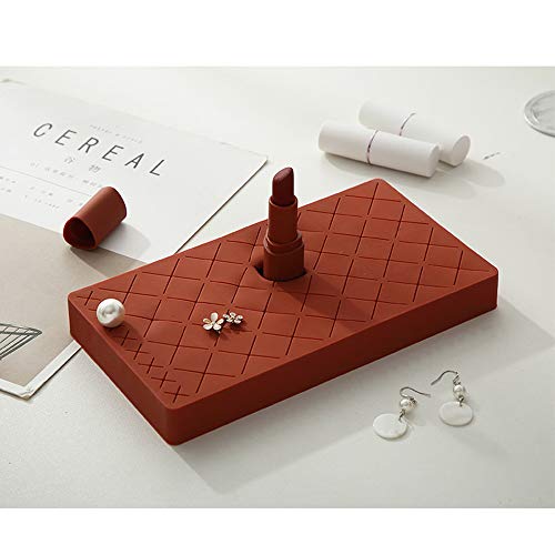 WhatUneed - Soporte para pintalabios, 36 rejillas de silicona, organizador de cosméticos, caja de almacenamiento, multicolor para cejas y brochas de maquillaje