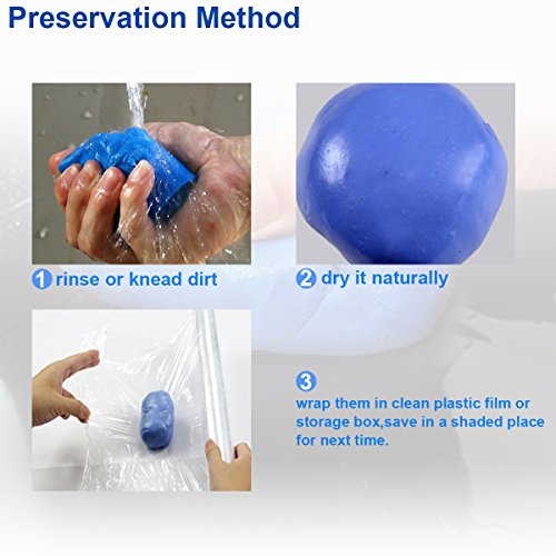 WildAuto Clay Bar Car Clay Ideal Limpiador en Arcilla para Automóviles Motocicletas Caravanas Lavados De Autos Depilación 100g(2pcs)