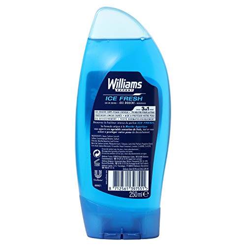 WILLIAMS Expert gel de ducha 3 en 1 ice fresh bote 250 ml