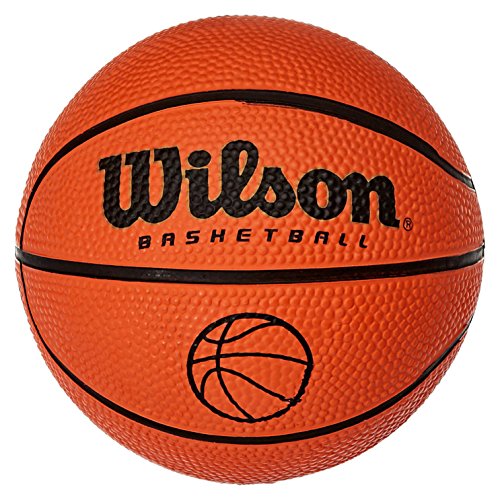 Wilson B1717 Pelota de Baloncesto Micro Interior y Exterior, Unisex, Naranja, Talla Única