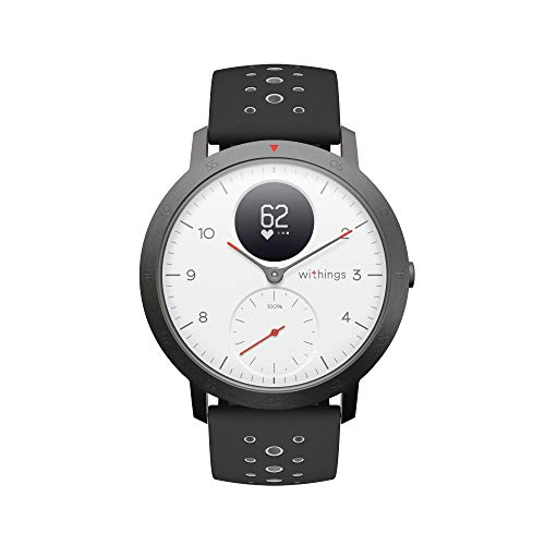 Withings Steel HR Sport Reloj Inteligente Híbrido, Unisex Adulto, Blanco, 40 mm