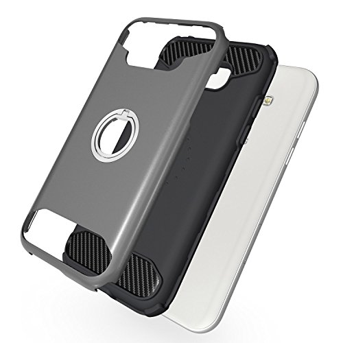 WLDDWL Funda Galaxy A5 2017, Armadura Case Shock-Absorción Silicona Carcasa Caja Soporte Cover para Samsung Galaxy A5 2017 - Gris