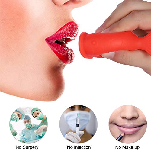 WOGQX 3 Piezas De Relleno De Labios, Dispositivo De Silicona para Rellenar Los Labios, Potencia De Succión, Herramientas para Agrandar Los Labios De La Boca, para Mujeres, Halloween