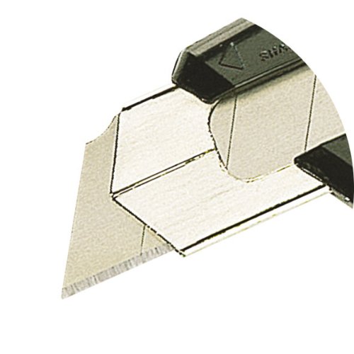 Wolfcraft 4146000 Cúter de cuchillas separables estándar con guía de acero inoxidable y cuchilla de 18 mm