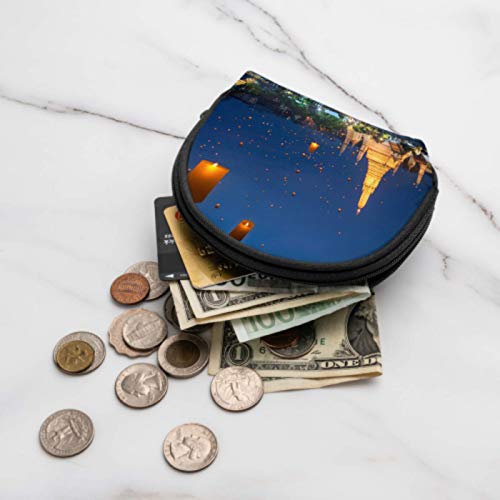 Womens Coin Pouch Beautiful Freedom Travel City Scenic Coin Purses & Pouches Change Pouch For Men with Zipper Mini Cosmetic Makeup Bags For Women Girls Party Gifts and Decorations