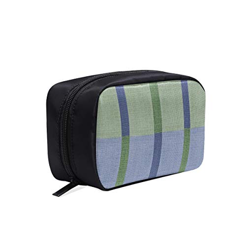 Wonder Woman Bolsas Tela Azul Verde Patrón Formas geométricas Estilo Bolsa de viaje Organizador de maquillaje Bolsa de mujer Bolsa de viaje para niños pequeños Bolsa de cosméticos Bolsas de cosmético