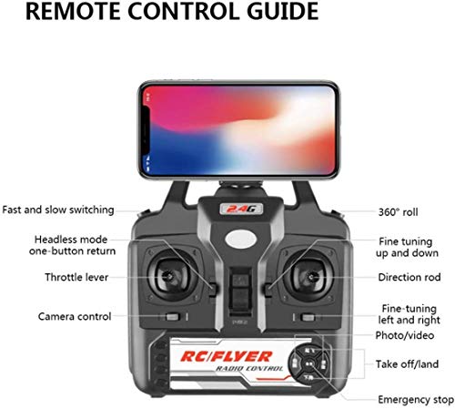 Woodtree Modalidad autónoma 4K HD de 2,4 GHz con un Solo botón/cámara automática de Retorno/órbita/Mantenimiento de altitud/Foto Gesto de Video for niños Principiantes, Color: B (Color : B)