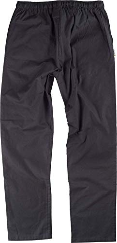 Work Team Uniforme Sanitario, con elástico y cordón en la Cintura, Casaca y Pantalon Unisex Negro M