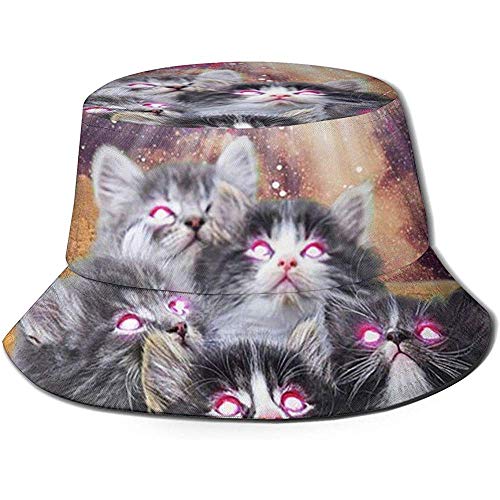 Worship The Burger Bucket Hat Summer UV Sun Fisherman Cap Unisex para Viajes Playa al Aire Libre Negro