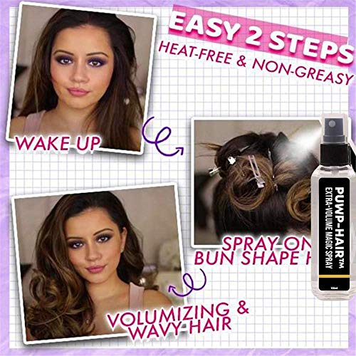 WQIY Spray mágico de Volumen Extra Efectivo, Laca para el Cabello de fijación Extra Fuerte con Resistencia a la Humedad Durante Todo el día (100ml)