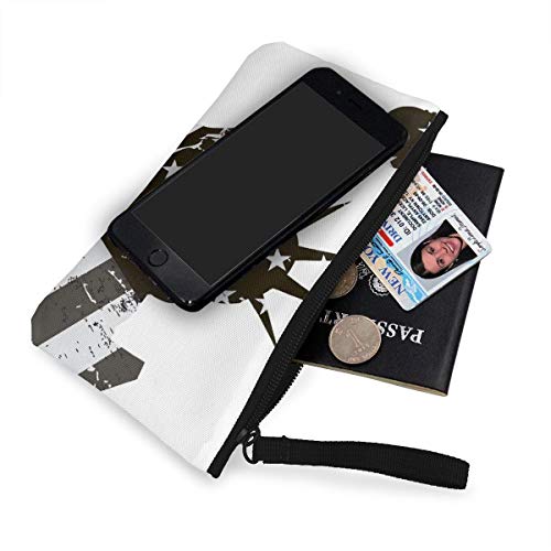 Wrution Goddess of Freedom - Monedero de Lona con Cremallera, tamaño pequeño, portátil, Gran Capacidad