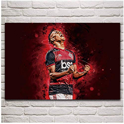 WTHKL Pedro Rocha Futbolistas Retrato artístico Arte de la Pared de la Sala Carteles de Arte en HD Impresiones en Lienzo Decoración para el hogar -24x32 Pulgadas Sin Marco 1 PCS