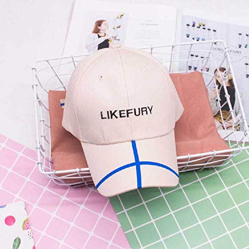 wtnhz Versión Coreana Femenina de Las Gorras Salvajes de Moda Gorra de béisbol de Moda de Moda Primavera y Verano Letras Masculinas Protector Solar