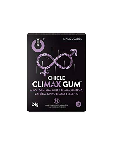 WUG CHICLES CLIMAX GUM 10 UDS / Complemento ideal para mejorar tus relaciones sexuales y hacerlas más placenteras y duraderas