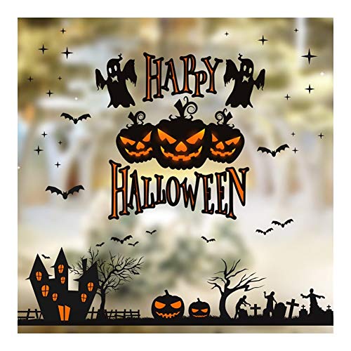 Wxq Pegatinas de Halloween 3D Pegatinas de Pared Diversión Parodia Pegatinas para Ventanas de Vidrio Kit de Fiesta Creativo Adhesivos para Ventanas (Color : 10pcs)