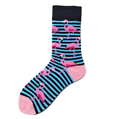 WYEKJ Calcetines De Algodón Para Hombre Marca Tide Medias De Tubo Calcetines De Algodón Para Hombre Jacquard Para Cebra 36-43