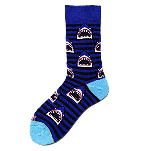 WYEKJ Calcetines De Algodón Para Hombre Marca Tide Medias De Tubo Calcetines De Algodón Para Hombre Jacquard Para Cebra 36-43