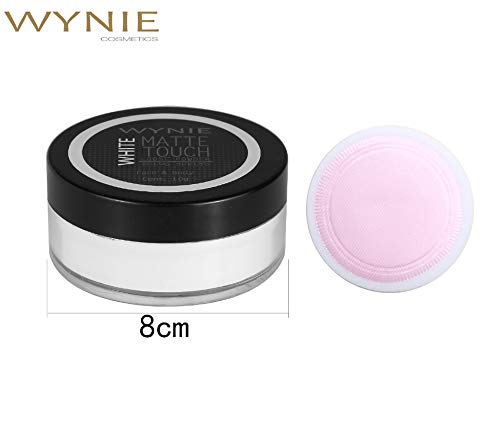 WYNIE Polvos Fijadores Sueltos Translúcidos Matte Touch Sellador de Maquillaje Matificante Acabado Aterciopelado - 10 g
