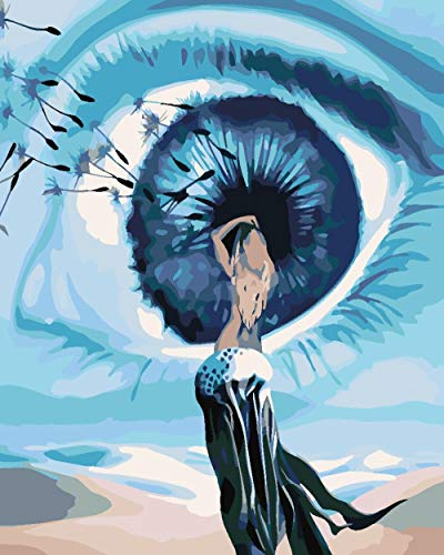 WYTCY Pintar Por Números - Ojo. Pintura Al Óleo De Lienzo De Lino, Pintura De Arte Moderno, Kit De Pintura De Bricolaje, Adecuado Para Adultos Y Principiantes40*50CM