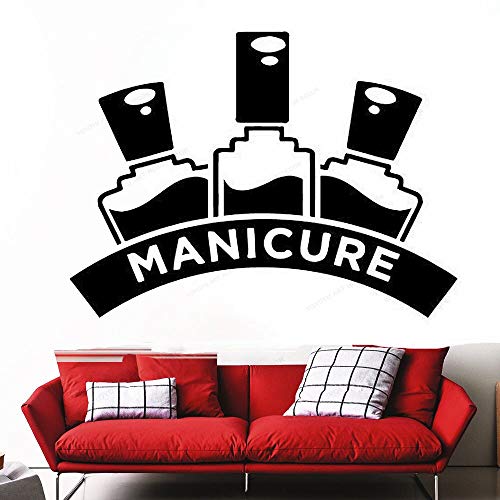 wZUN Manicura pedicura Etiqueta de la Pared salón de uñas Etiqueta de la Pared salón de Belleza decoración de la Pared extraíble 42X31 cm