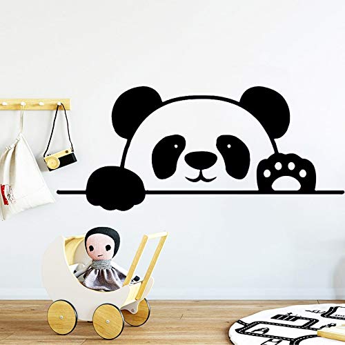 wZUN Panda Pared Pegatina jardín de Infantes Vinilo Pared Pegatina Oso Animal Alegre Chico Dormitorio movible 33X75cm
