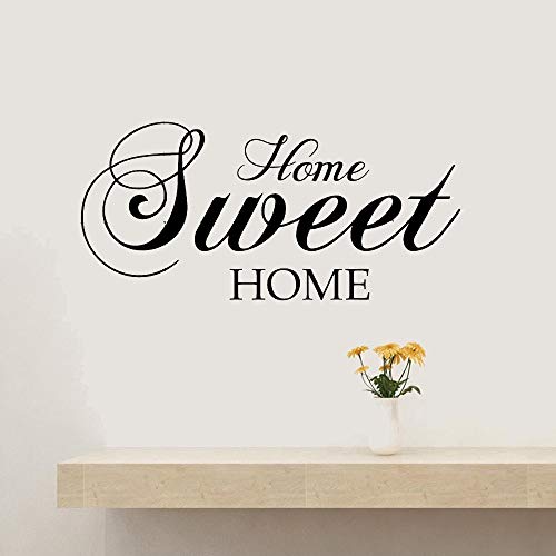 wZUN Pegatinas de Pared de Sweet Home ofrecen Pegatinas de Pared de Vinilo extraíbles decoración del hogar Pegatinas de Dormitorio Mural de Sala de Estar 33X68cm