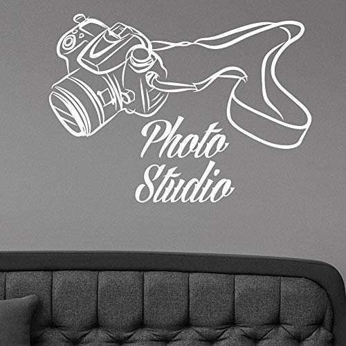 wZUN Photo Studio Logo Tatuajes de Pared fotografía cámara Arte Vinilo Pegatinas Oficina de Negocios decoración Papel Tapiz 50X36cm
