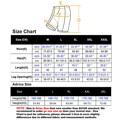 X-TIGER Hombres de Bicicleta con 5D Gel Acolchado MTB Ciclismo Tirantes Culotte Pantalones Cortos Culotes (XL, Verde Culotte Pantalones)