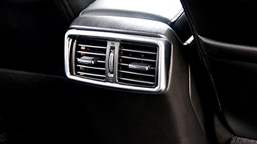 X-Trail 2014-2019 ABS mate frontal + aire acondicionado trasero cubierta de salida de aire decoración recorte 3 piezas accesorios de estilo de coche