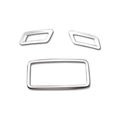 X-Trail 2014-2019 ABS mate frontal + aire acondicionado trasero cubierta de salida de aire decoración recorte 3 piezas accesorios de estilo de coche