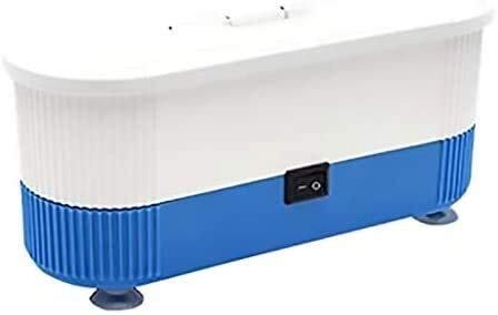 XCJJ Portátil máquina Limpiador ultrasónico 3-en-1 for Lentes de Contacto Lentes Relojes, Anillos, Collares, Monedas, máquinas de Afeitar, dentaduras, peines (Color : Blue)